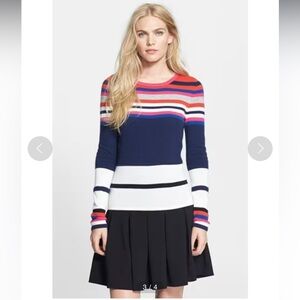 Diane von Furstenberg 'Jolanta' Stripe Cashmere Sweater